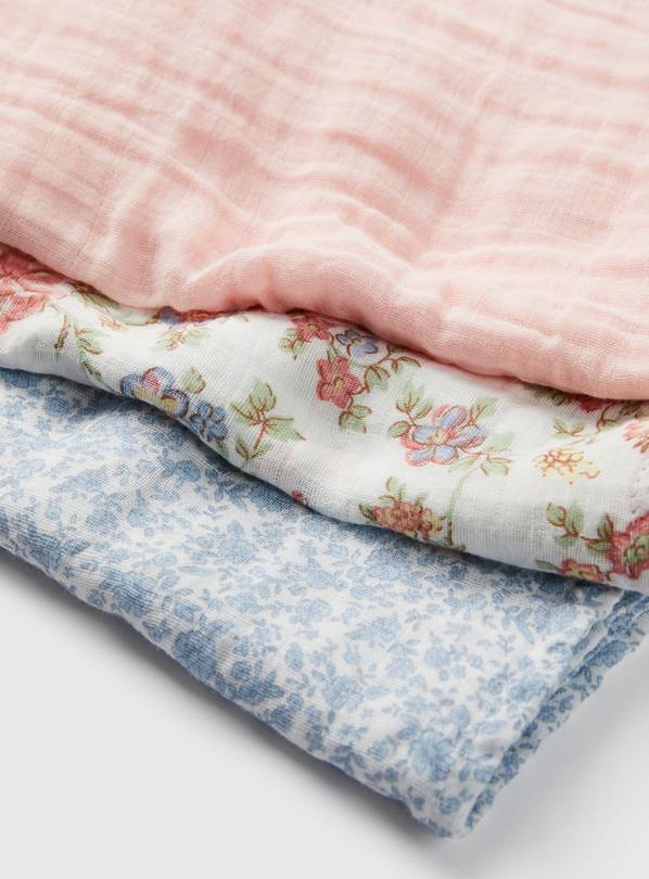 Floral best sale muslin squares